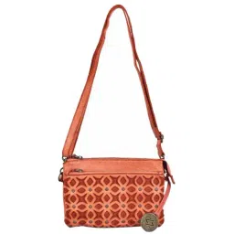KOMPANERO Tan Textured Small Sling Handbag-picture-37