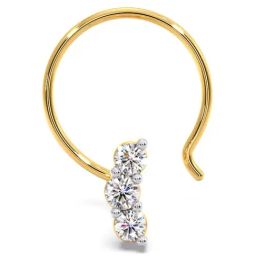 Candere by Kalyan Jewellers 18k Yellow Gold & Diamond Nosepin for Women-image-66