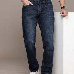 WROGN Men Pure Cotton Relaxed Fit Light Fade Jeans-image-49
