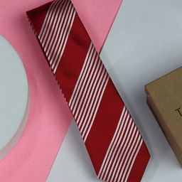Tossido Men Woven Design Skinny Tie-image-61