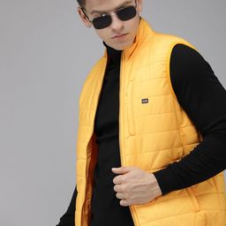 Arrow Men Yellow Padded Jacket-33