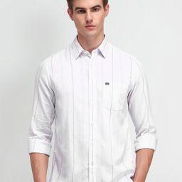 Arrow Sport Men Modern Slim Fit Opaque Striped Casual Shirt-image-92