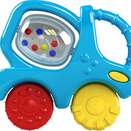 Giggles Funskool, Mixer Truck Teether Rattle, Teether for Babies to soothen Their Gums, Easy to Grasp and chew with Rattle Sounds, 3 Months & Above, Infant Toys image 1