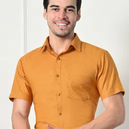 DESIGN UP Slim Fit Casual Linen Shirt-image-90