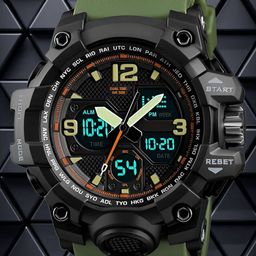 Otage Men Dial & Textured Straps Analogue and Digital Watch Otg 1327 Green1-17