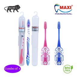 MAXI Mommy & Baby Toothbrush combo of 4 - Multicolor-22