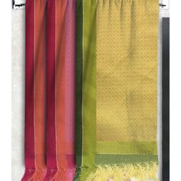 Athom Living 100% Premium Cotton Bath Towel Waffle Border Pack Of 3 - Multicolor-image-82