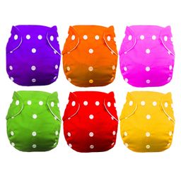 Babymoon Washable & Reusable Cloth Diaper Pocket Without Inserts Pack of 6 - Multicolor-11
