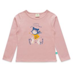 JusCubs Full Sleeves Happy Girl Dancing Graphic Printed Tee - Pink-picture-7