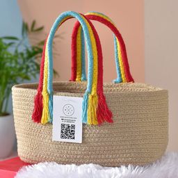 Masu Living Boho Rainbow Basket Brown-image-51