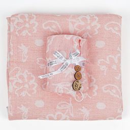 Doctor Towel Pack Of 2 Banana Jacquard Floral Coordinating Bath & Hair Towel Set - Coral-15