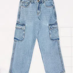 Pantaloons Junior Denim Mild Washed Jeans - Light Blue-picture-17