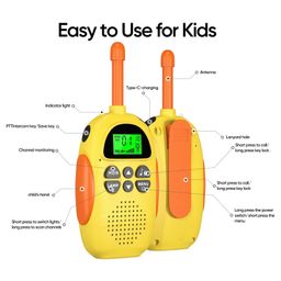 AKN TOYS Walkie Talkies for Kids- Rechargeable Kids Talkies, Long Range 22 Channels Way Radio Christmas Birthday Outdoor Camping Fun Toy- ( PACK OF 1- COLOR MAY VARY )-36