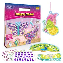 Imagimake Mirror Mosaic Butterfly & Peacock Art and Craft Activity Kit - Multicolour-27