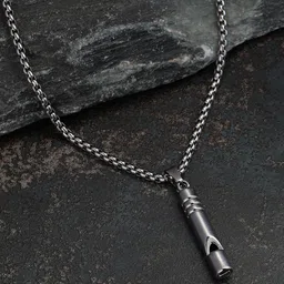 French Accent Men Silver-Plated Chain-8