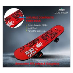 Jaspo Red Devil Black Duck Complete Fibre Skateboard - Multicolour image 3