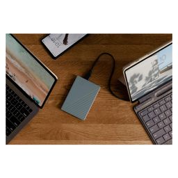 Western Digital 2TB My Passport Portable Hard Drive, Works with USB-C and USB-A, Windows PC, Mac, Chromebook, Gaming Consoles, and Mobile Devices, Backup Software and Password Protection - WDBRMD0020BGY-WESN image 3