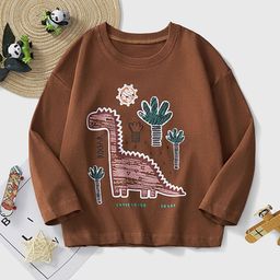 LULU & SKY Boys Printed Organic Cotton Applique T-shirt-image-88