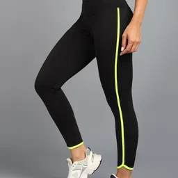 Rock Paper Scissors Striped Ankle-Length Tights-12