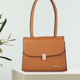 Fastrack Tan PU Structured Sling Bag-image-65