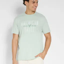 American Eagle Men Green Logo Graphic T-Shirt-image-97