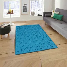 Presto Blue Wool Hand Tufted Carpet-picture-33