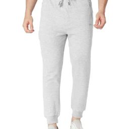 Basics Grey Slim Fit Trackpants-picture-5