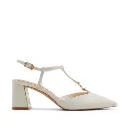 Aldo Women's Crylla White Ankle Strap Sandals-picture-5