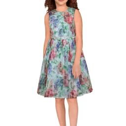 Allen Solly Junior Multicolor Cotton Floral Print Frock Dress-image-90