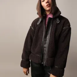 Only Dark Brown Regular Fit Jacket-image-62