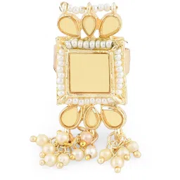 Zaveri Pearls Multicolor Combo of 3 Ethnic Adjustable Finger Rings-ZPFK12755 image 5