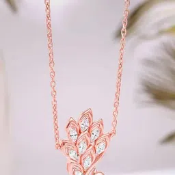 GIVA 925 Silver Rose Gold Nemali Necklace-image-33