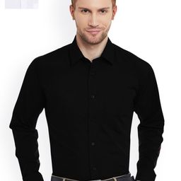 Hancock Men Pack of 2 Slim Fit Solid Casual Shirts-picture-6