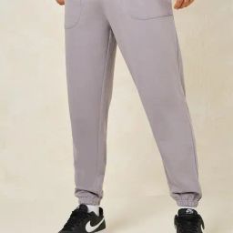 Styli Charcoal Relaxed Fit Oversized Joggers-image-44
