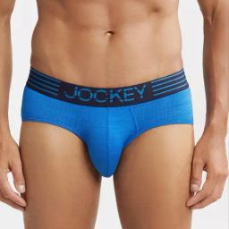 Jockey MM04 Men's Microfiber Mesh Elastane Stretch Performance Brief with StayDry Technology-4