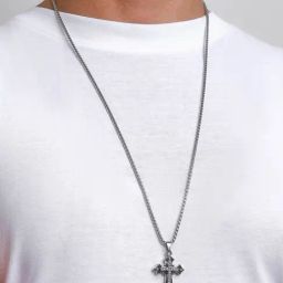 Joker & Witch Anastasios Diamond Cross Pendant Necklace for Men-23