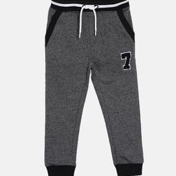 3PIN Boys Charcoal Grey Solid Cotton Joggers-image-55