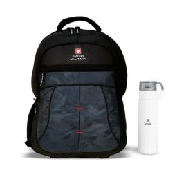 Swiss Military Unisex Black Laptop Backpack-23