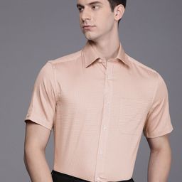 Louis Philippe Classic Fit Ethnic Motifs Printed Pure Cotton Formal Shirt-image-67