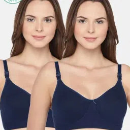Inner Sense Navy Non Wired Non Padded Nursing Bra (Pack Of 2)-picture-46