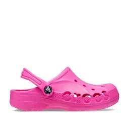 Crocs Kids Baya Pink Back Strap Clogs-image-43