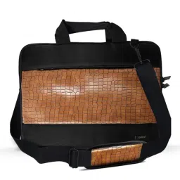 Gripp Croc Compact Executive Business Laptop and Tablet Bag For Macbook 13.3 Inch & 14 (Camel)-11