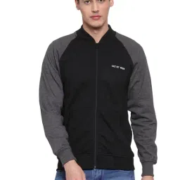 Kalt Black & Dark Grey Full Sleeves Sweatshirt-picture-22