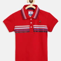 Beverly Hills Polo Club Kids Red Printed Polo T-Shirt-image-69