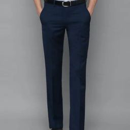 Louis Philippe Gods & Kings Navy Slim Fit Trousers-image-97