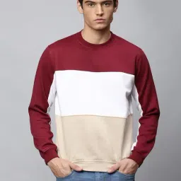 Dennis Lingo Multi Regular Fit Colour Block Sweatshirts-12