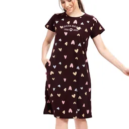 WEET Women Printed Pure Cotton Nightdress-picture-48