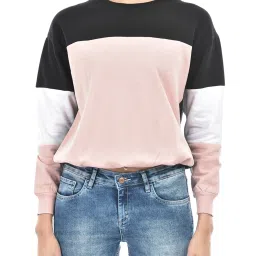 NUMERO UNO Multicolor Cotton Color-Block Sweatshirt image 5
