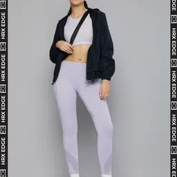 HRX By Hrithik Roshan EDGE Women Misty Lilac Rapid-Dry Cut & Sew Tights-image-69