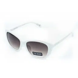 STEVE MADDEN White Oversize Irregular Sunglasses for Women-picture-47